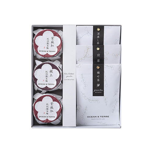 Premium 紀州南高梅&日本茶セットE