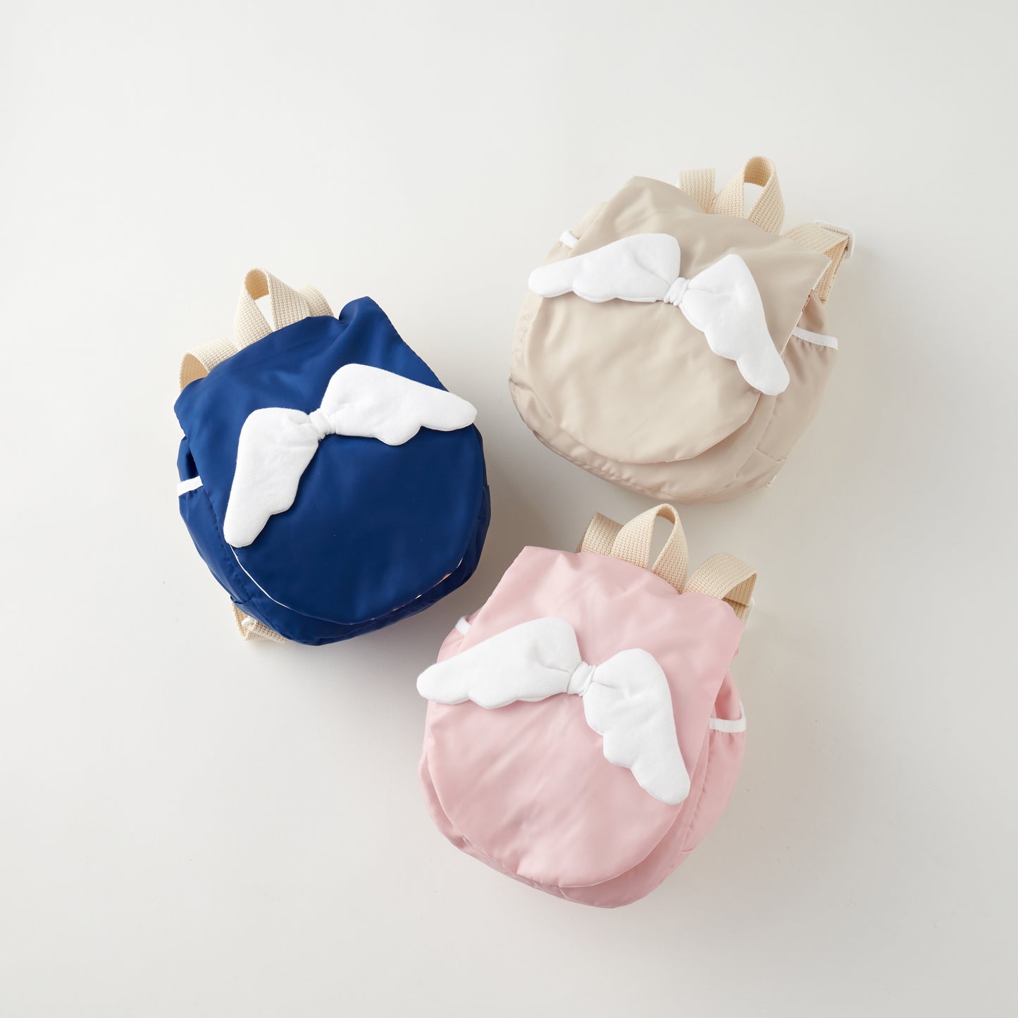 もこもこ天使のリュック(ベージュ）