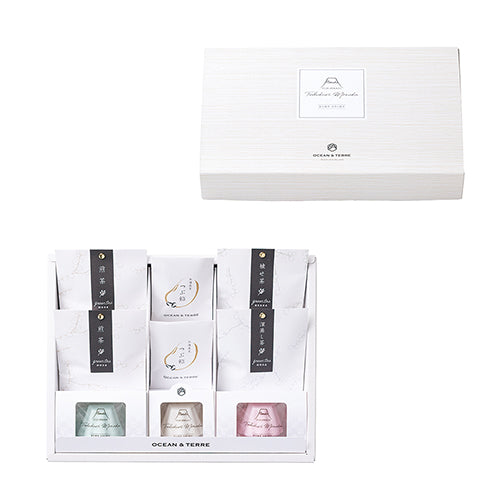 富士絶景手作り最中&日本茶ｾｯﾄ