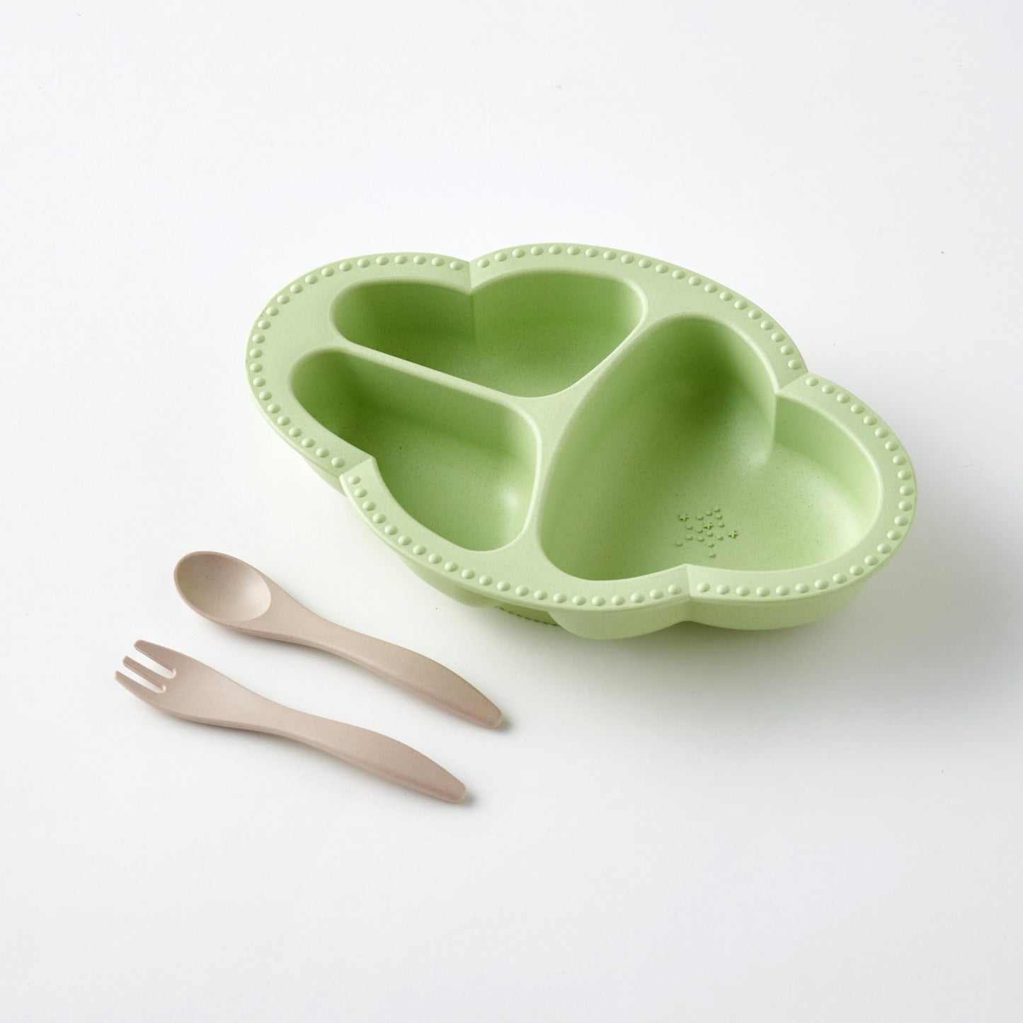 bien mangeワンプレート食器3点セット（グリーン）