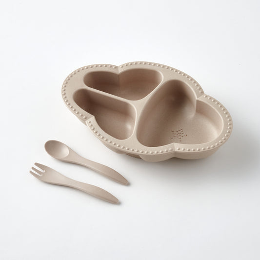bien mangeワンプレート食器3点セット（ベージュ）